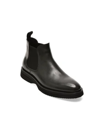 Ghete elegante EPICA negre, 513990, din piele naturala