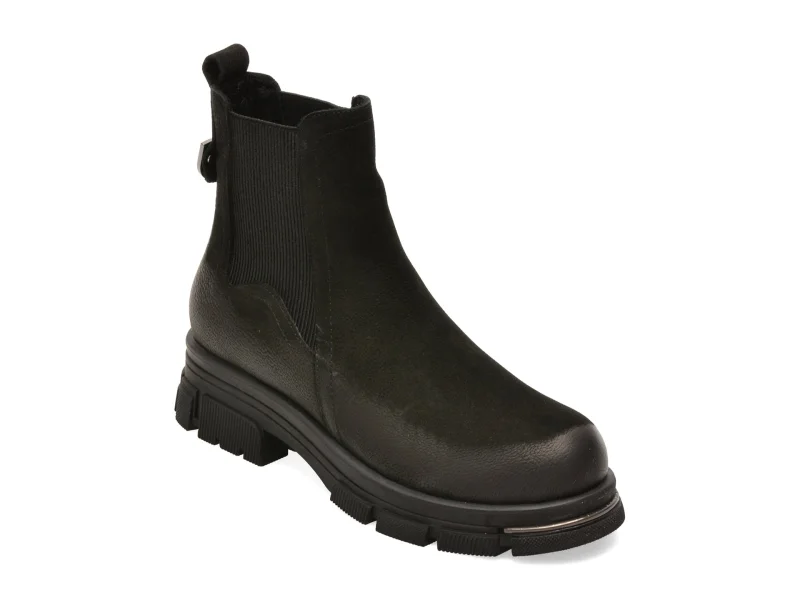 Ghete GRYXX negre, 102953, din nabuc