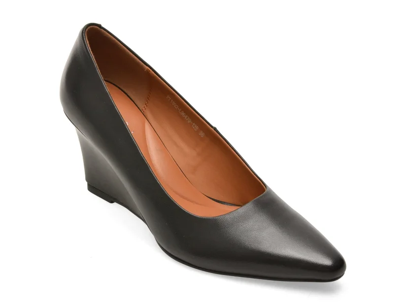 Pantofi eleganti EPICA negri, 96479, din piele naturala