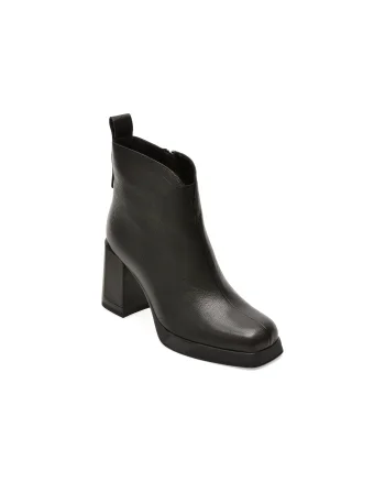 Ghete EPICA negre, X1H242, din piele naturala