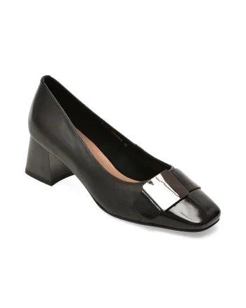 Pantofi EPICA negri, 1C4506, din piele naturala