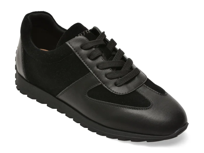Pantofi sport GRYXX negri, QS975, din piele naturala