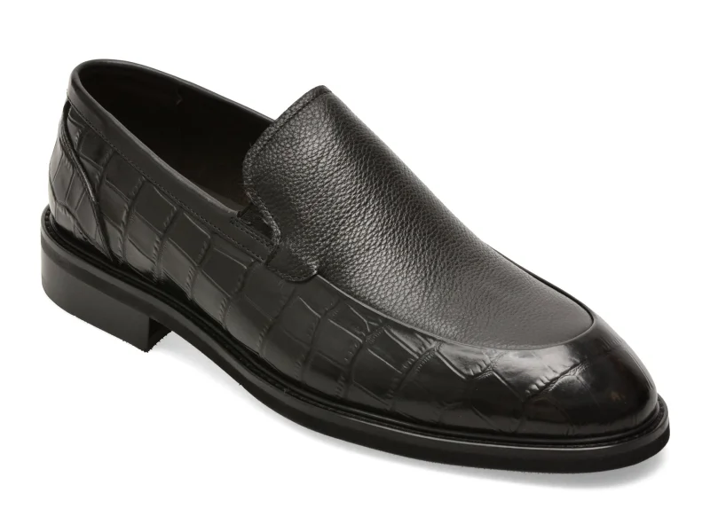 Pantofi eleganti EPICA negri, 2478, din piele naturala