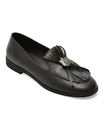 Mocasini EPICA negri, 5002834, din piele naturala