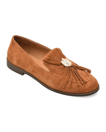Mocasini EPICA maro, 5002834, din piele intoarsa