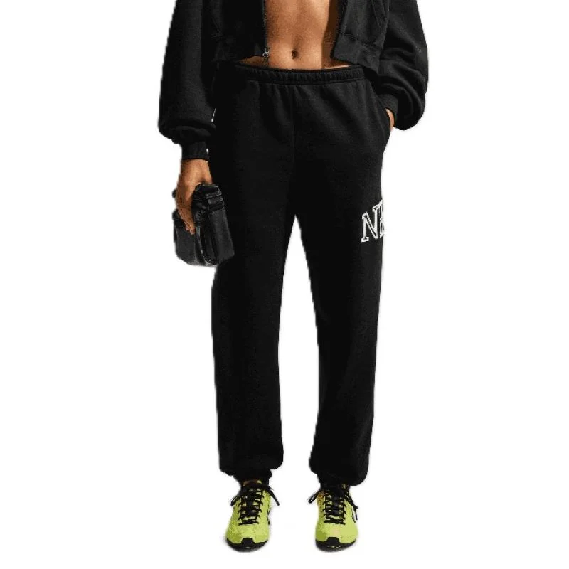 Pantaloni Nike W NK STDO FLC MW OS LGO CF PNT