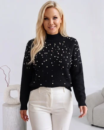 Pulover elegant cu aplicatii din...