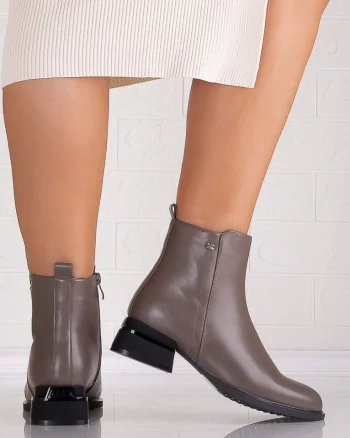 Botine Dama Gei din Piele Ecologica Moriga