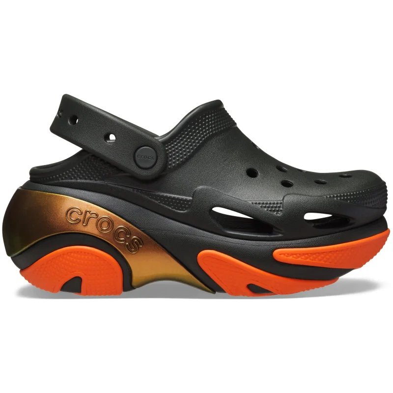 Saboti Crocs Bubble Crush Reflector Clog Negru - Kelp