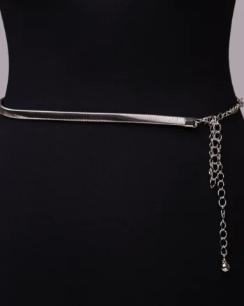 Curea metalica argintie