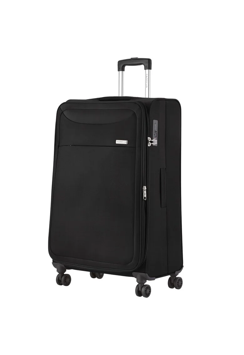 Troler mare extensibil  Air - bagaj de cala - 77x47x32 cm - poliester - +20% capacitate - 3.5 kg - negru - 77 cm