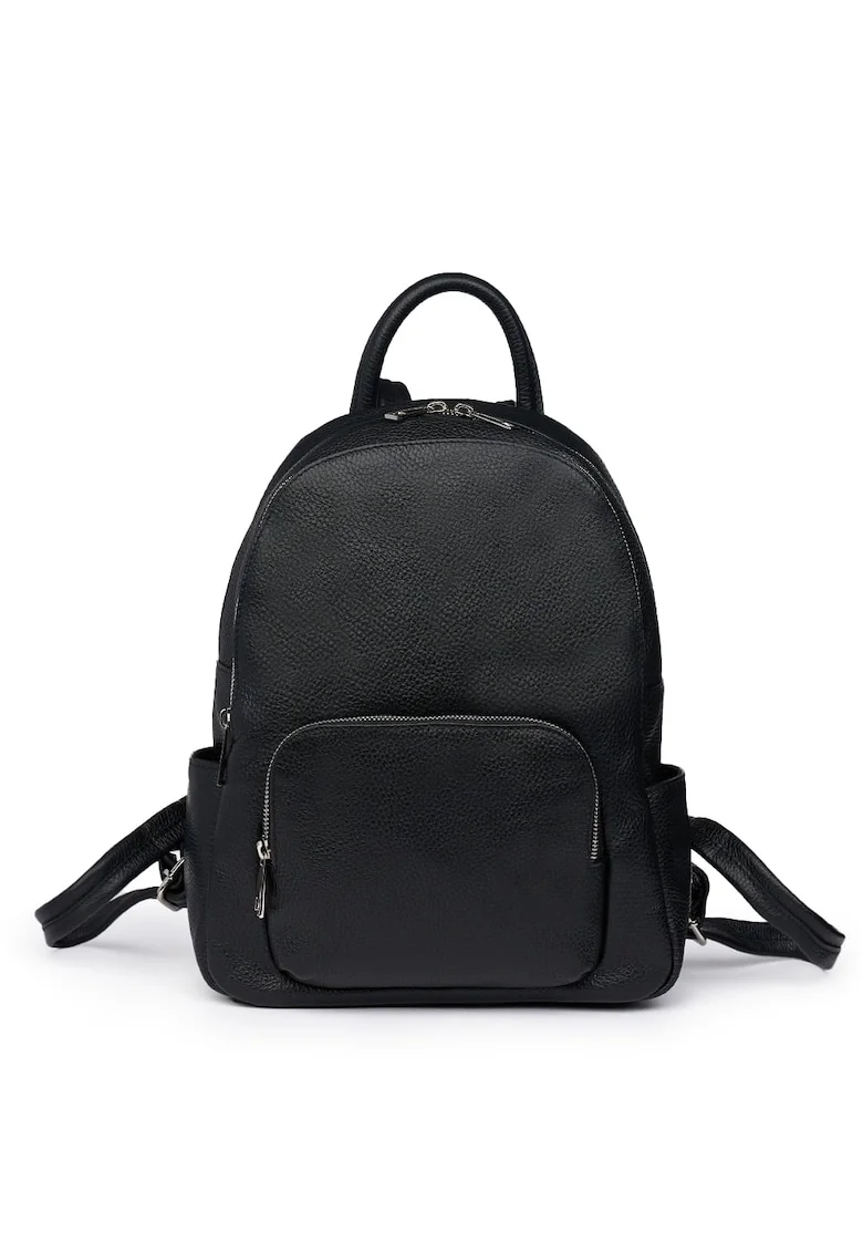 Rucsac din piele naturala Simon - Negru