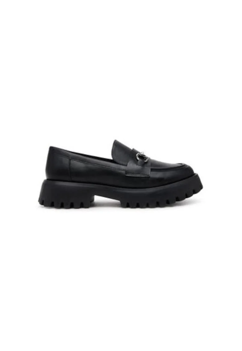 Mocasini dama  13435858 - Piele ecologica - Negru