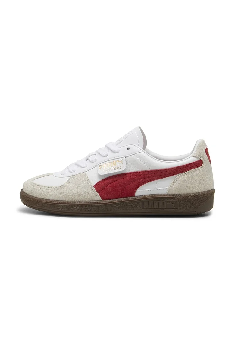 Pantofi sport din piele intoarsa Palermo - Rosu/Alb/Grej