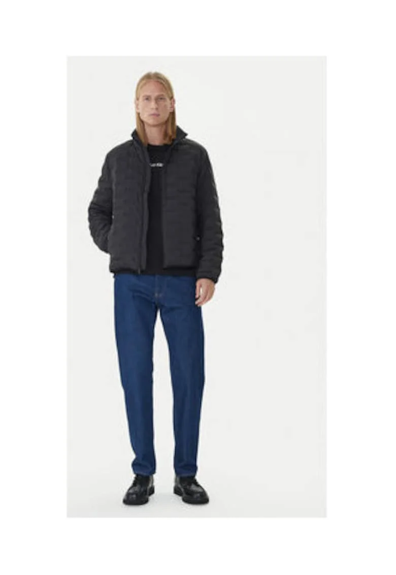 Geaca de puf barbati -  neagra - 100% poliester -