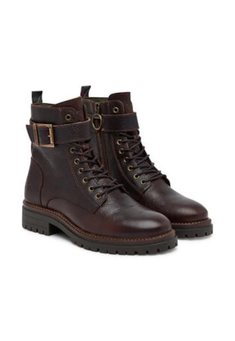 Botine dama -  piele naturala - maro -