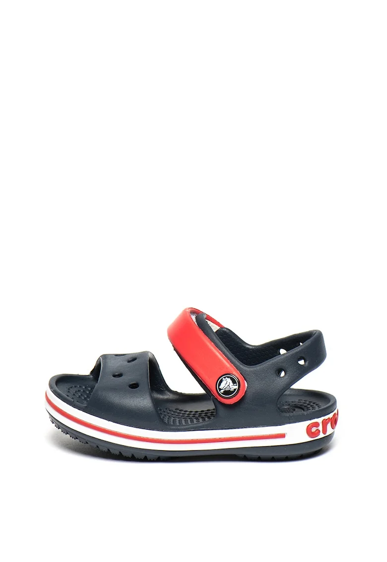 Sandale relaxed fit cu velcro - Rosu/Negru