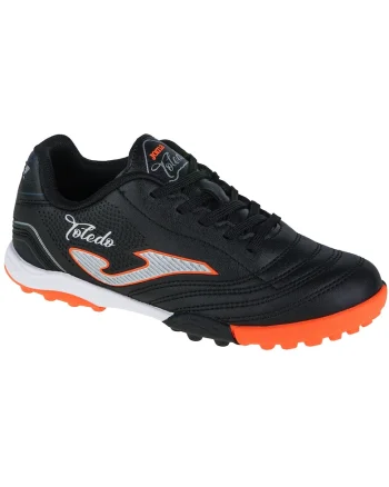 Ghete fotbal copii Toledo JR pentru teren sintetic TOJS2401TF -  38 EU - Negru