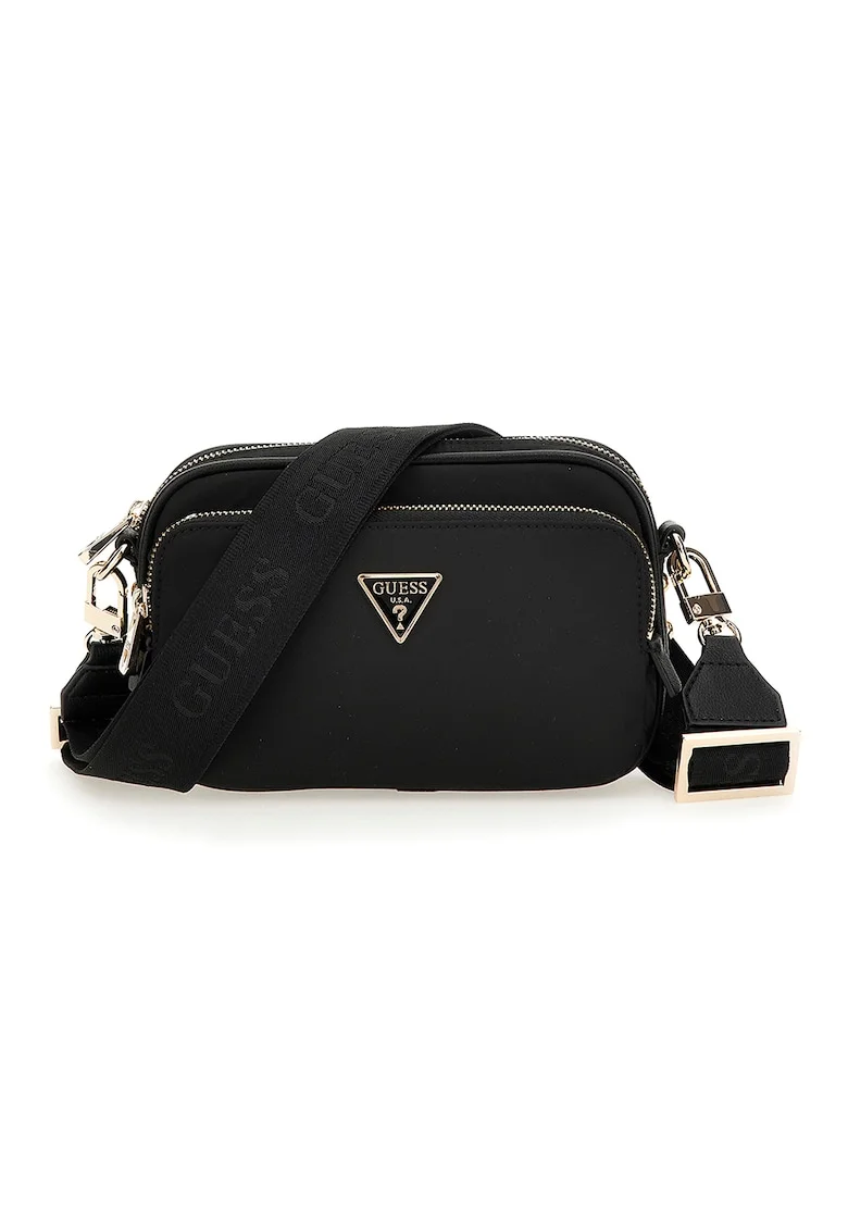Geanta crossbody cu logo Gemma - Negru