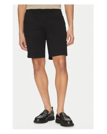Pantaloni scurti barbati -  negru - bumbac/elastan - Negru