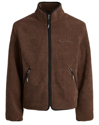 Geaca pentru barbati - Jack Jones - poliester - maro -