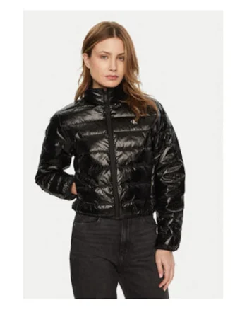 Geaca dama -  nylon reciclat - negru -