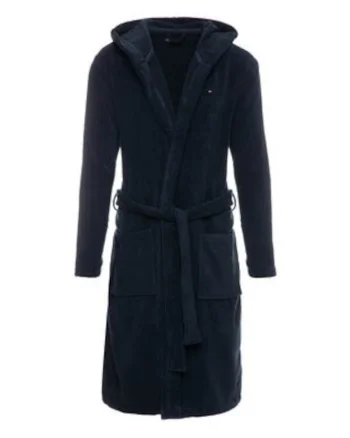 Halat de baie barbati -  bleumarin - 100% bumbac -