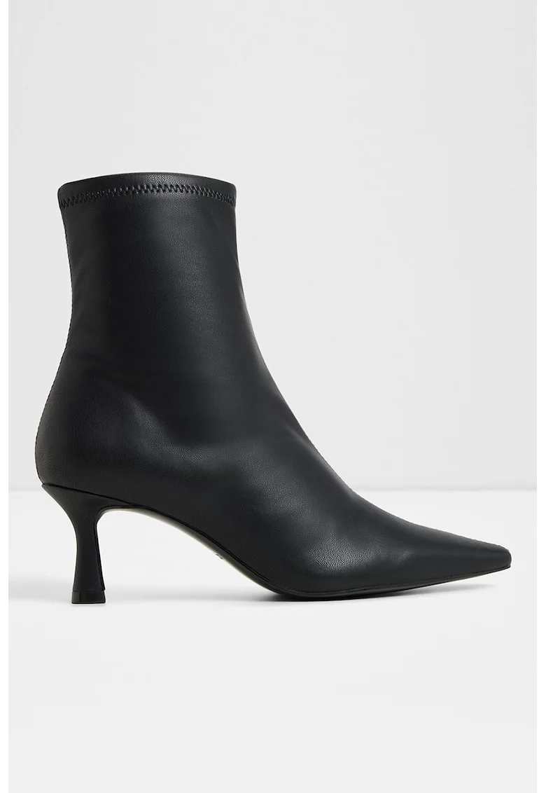 Botine din piele ecologica Gavamana - Negru