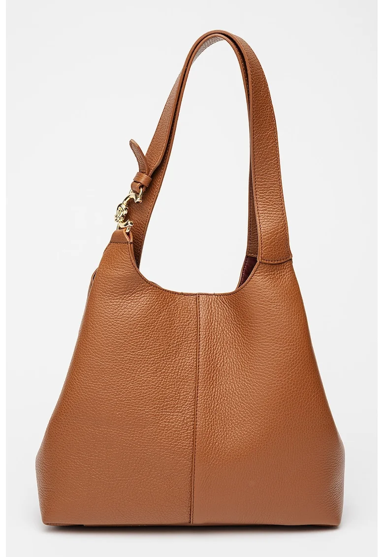 Geanta tote de piele C-Easy - Maro