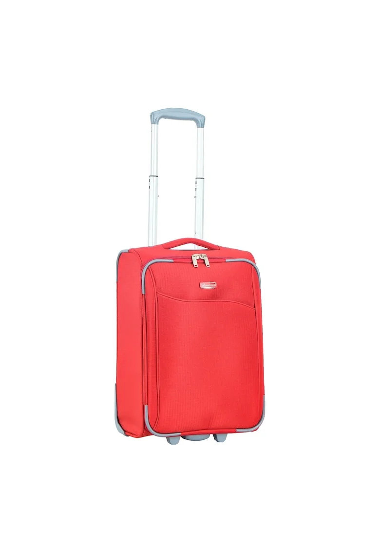 Troler de cabina  SW233 - 52x34.5x20 cm - bagaj de mana - poliester - 2 roti - rosu