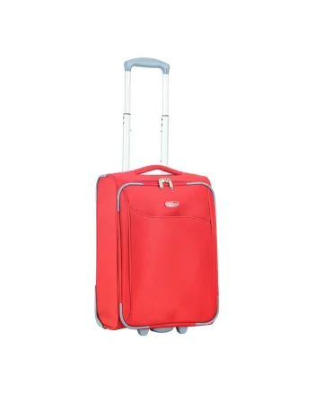 Troler de cabina  SW233 - 52x34.5x20 cm - bagaj de mana - poliester - 2 roti - rosu