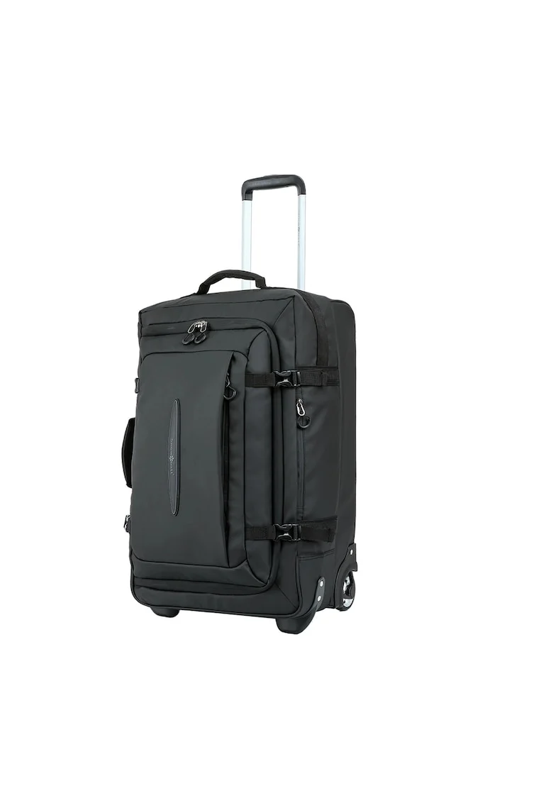 Troler mediu  SW42503 - 62x38x27 cm - bagaj de cala - 57L - 2 roti - poliester impermeabil - negru