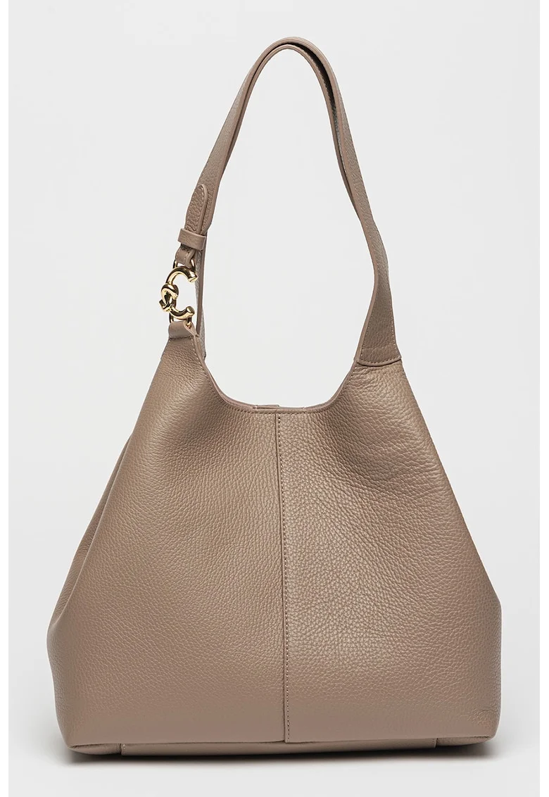 Geanta tote de piele C-Easy - Maro taupe