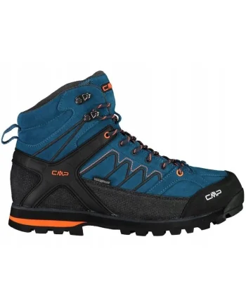 Bocanci trekking barbati  Piele naturala - Albastru/Negru - Bleumarin