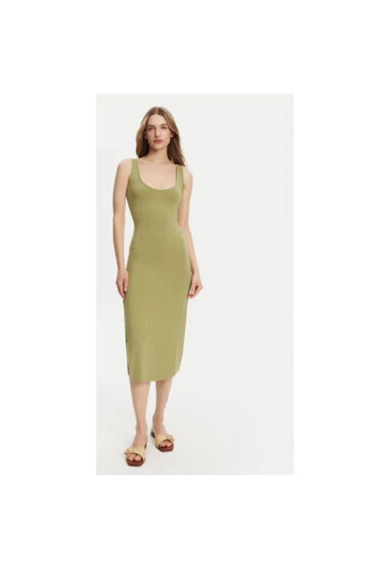 Rochie dama  EBJKD00114 - Poliester/Viscoza - Verde