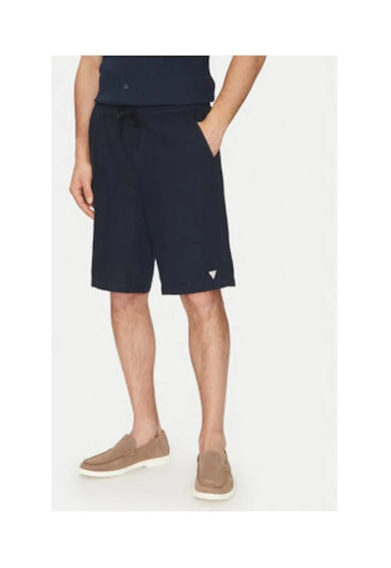 Pantaloni scurti din amestec de in si bumbac