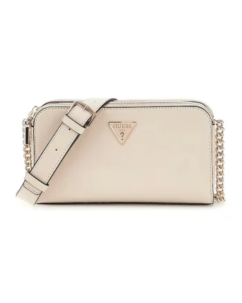 Geanta crossbody cu bareta din lant Daryna - Crem