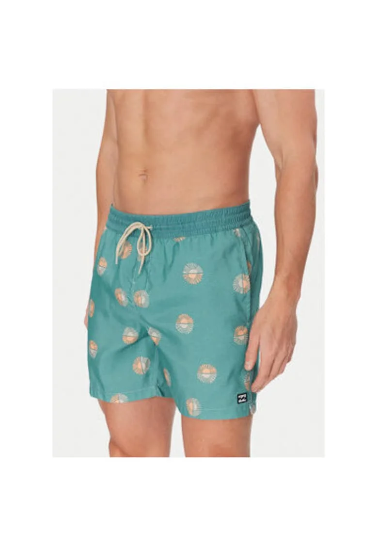 Pantaloni scurti de baie barbati  EBYJV00144 - Poliester reciclat - Verde - Verde