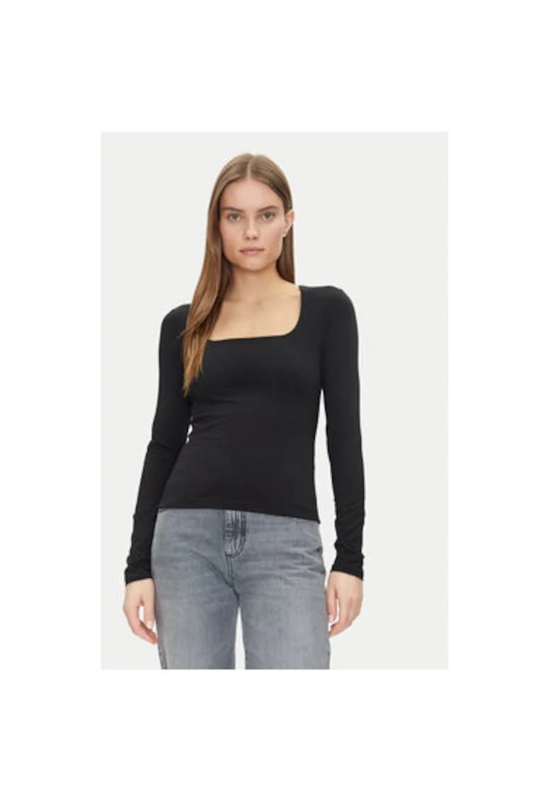 Bluza dama  637795-00 - Bumbac - Negru - Negru