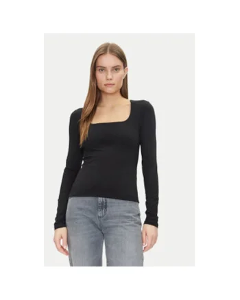 Bluza dama  637795-00 - Bumbac - Negru - Negru