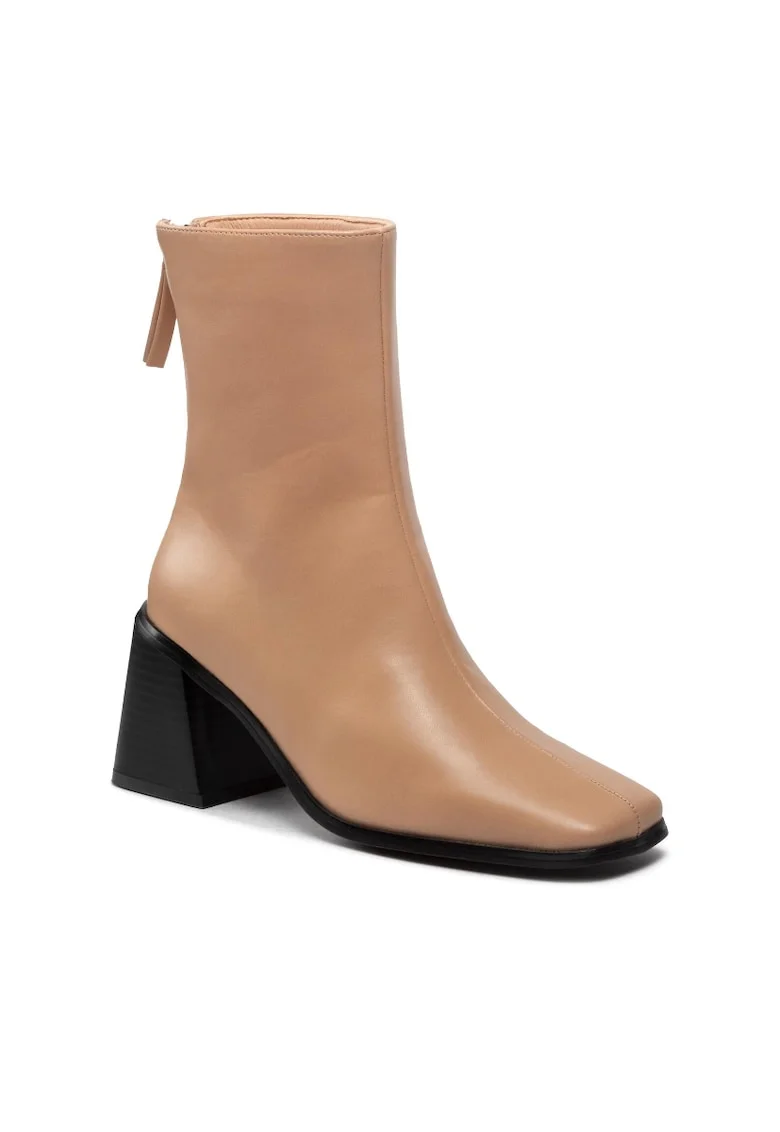 Botine dama -  301704652 - Piele ecologica - Bej - Bej