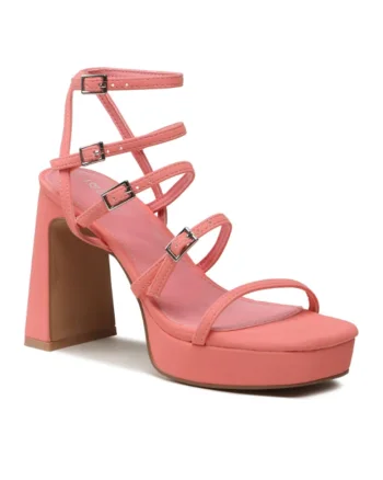 Sandale dama -  302901869 - Corai - Piele ecologica - Coral