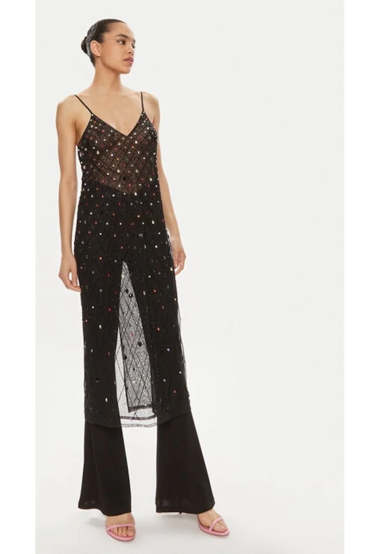 Rochie -  7552 - Poliester - Negru