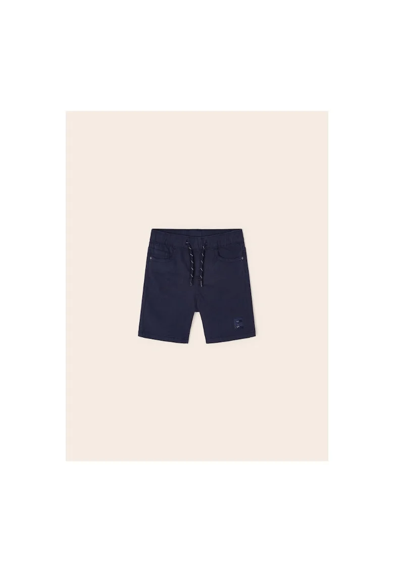 Pantaloni lungi -  302027996 - Bumbac - Elastan - Albastru marin - Bleumarin
