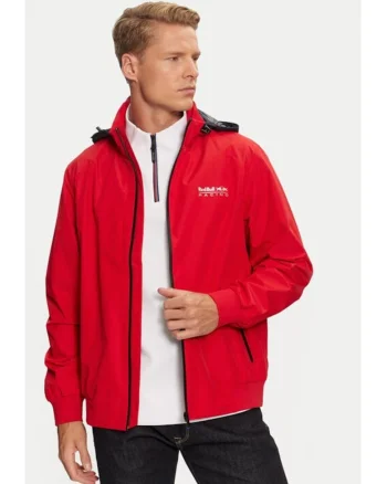 Geaca de vant Red Bull Racing RM400006 Rosu Regular Fit - Poliamida