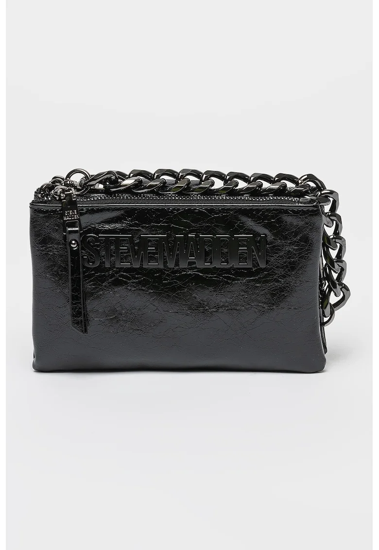 Geanta crossbody din piele ecologica cu logo Nicco - Negru