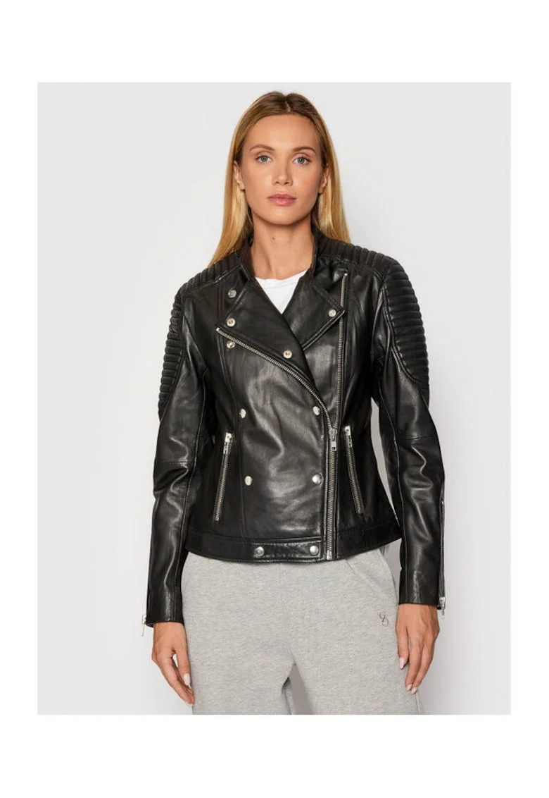 Geaca dama -  209343649 - Piele naturala - Negru - Negru