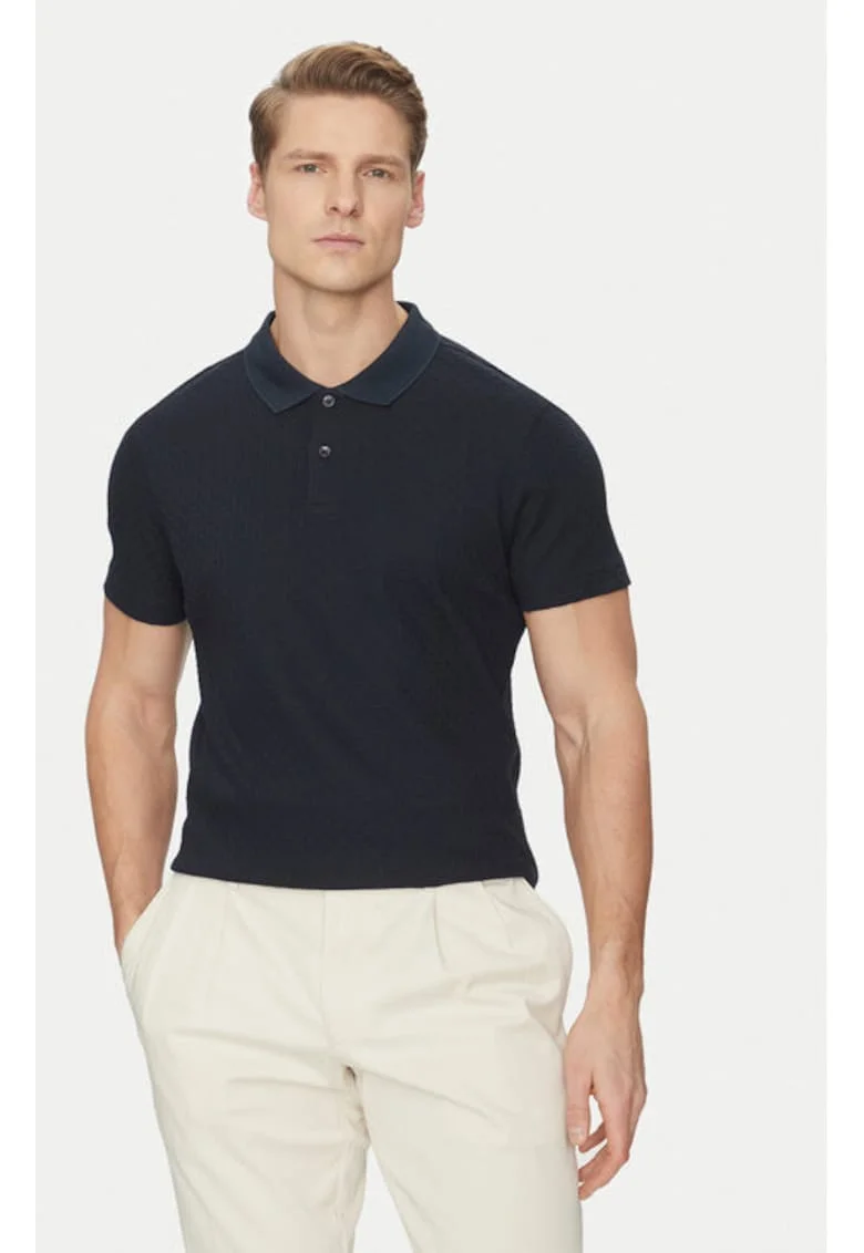 Tricou barbati -  304687129 - Bumbac - Albastru - Albastru