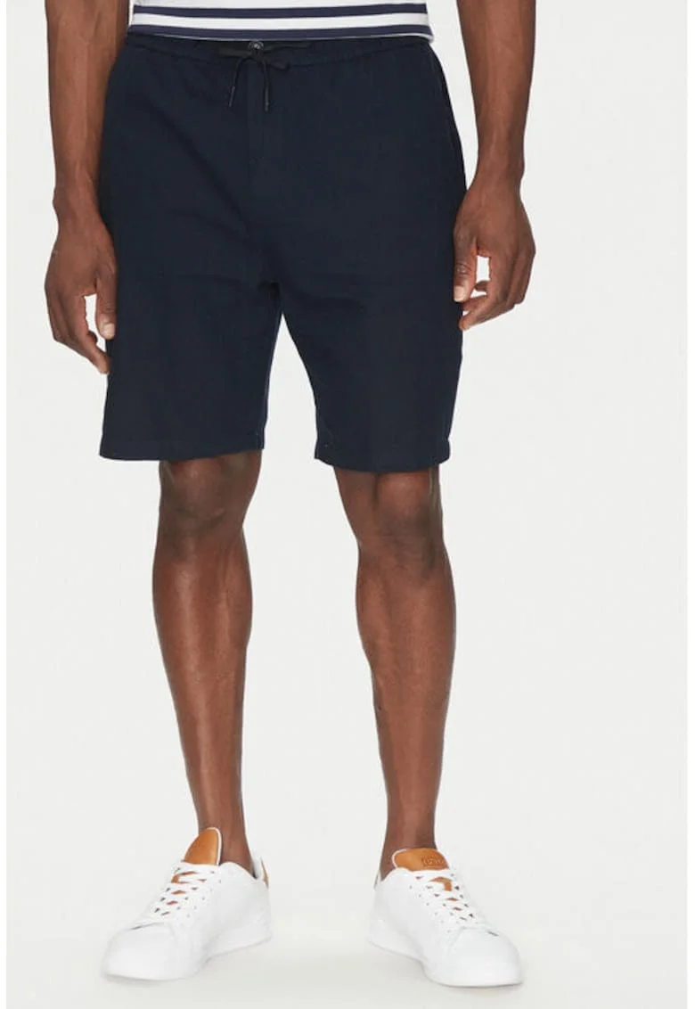 Pantaloni scurti barbati -  305342416 - Bumbac/In - Albastru - Albastru