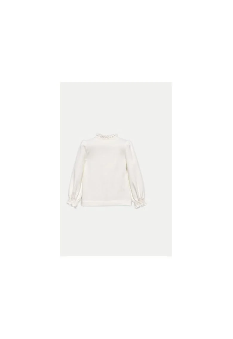 Bluza fete -  304189227 - Bumbac/Poliester - Bej - Bej